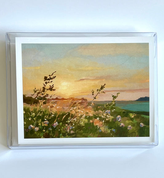 Set of 5 notecards ‘Stretching to see new horizons’