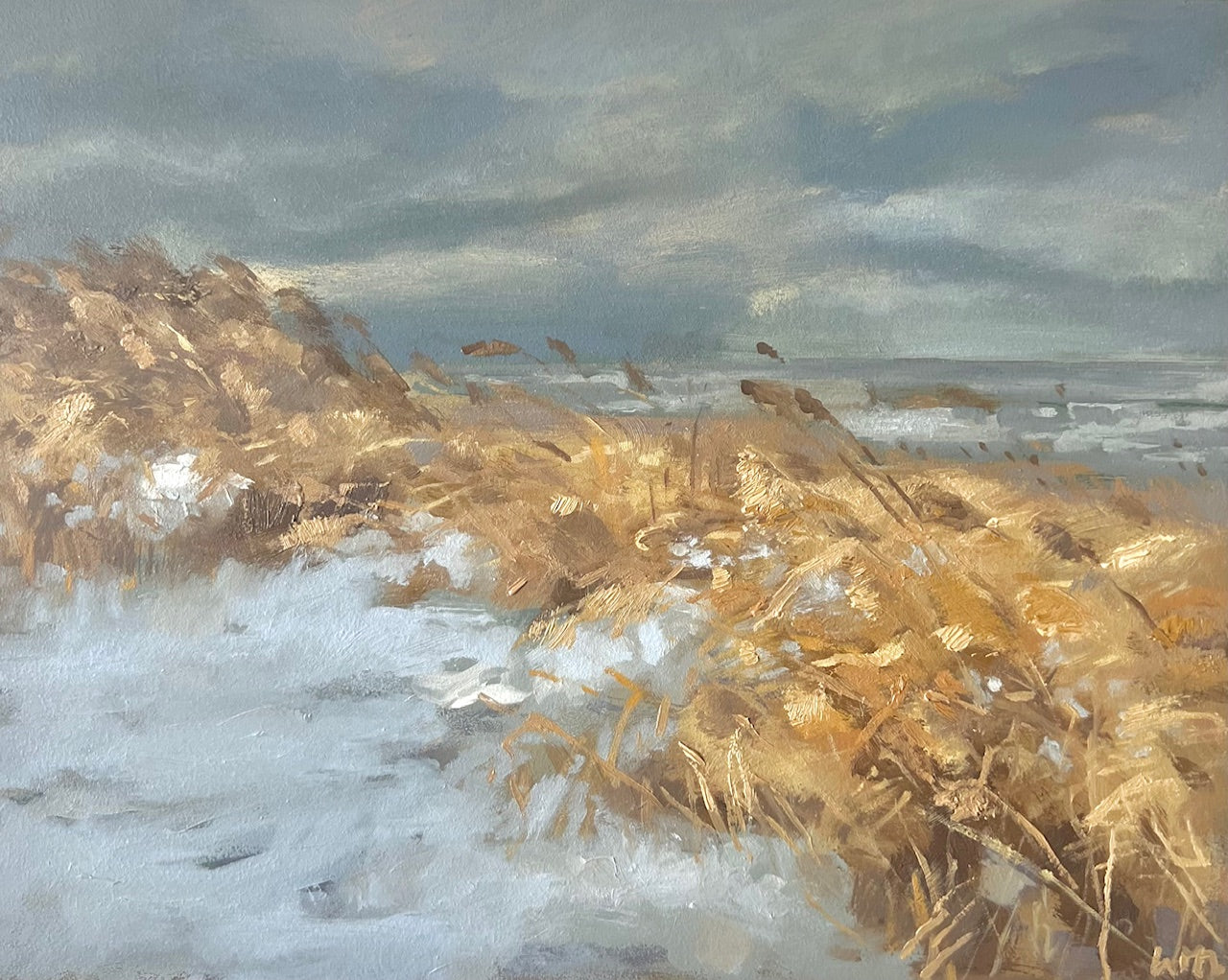 Wintering original painting